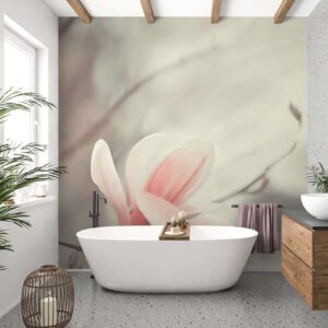 Badkamer behang Magnolia bloem