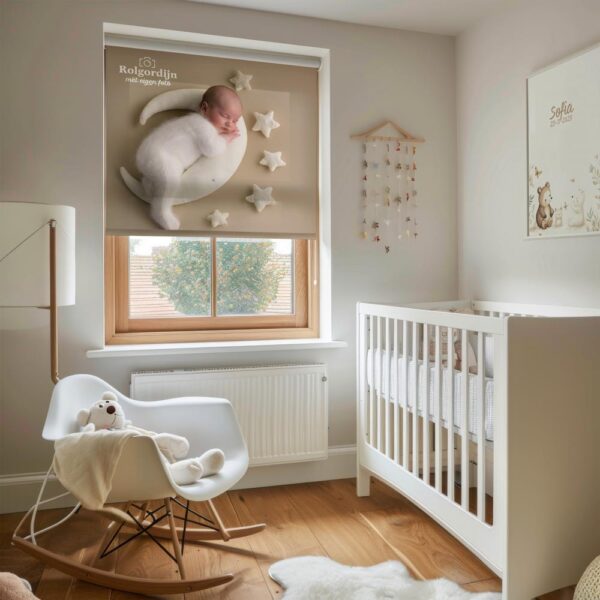 rolgordijn eigen foto baby