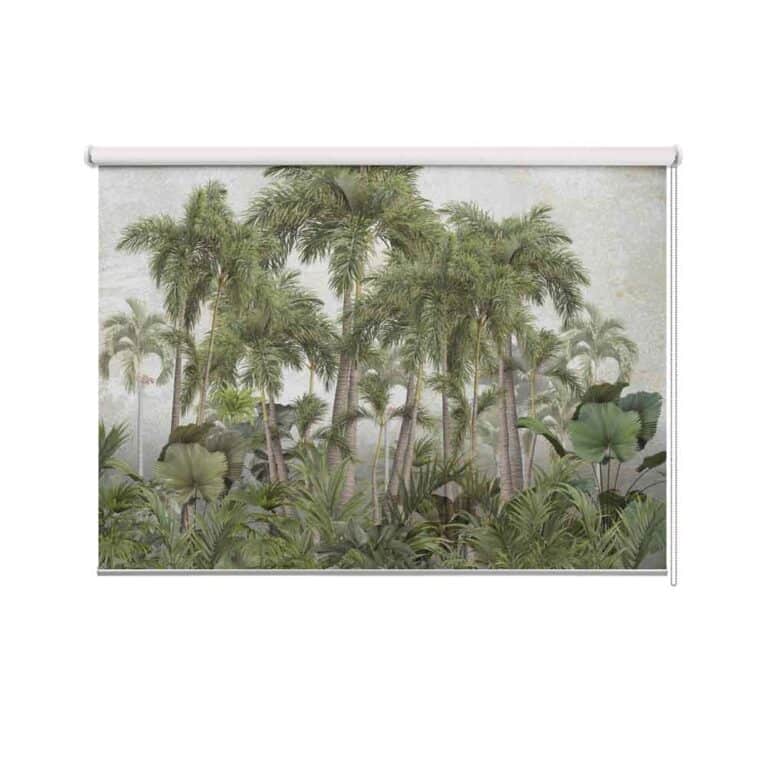 Rolgordijn Jungle met palmbomen