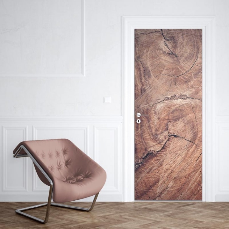 Deursticker houtnerf 2