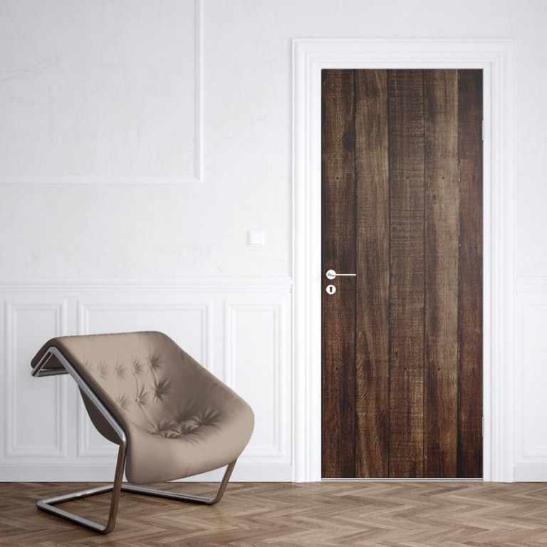 Deursticker donker eiken 2