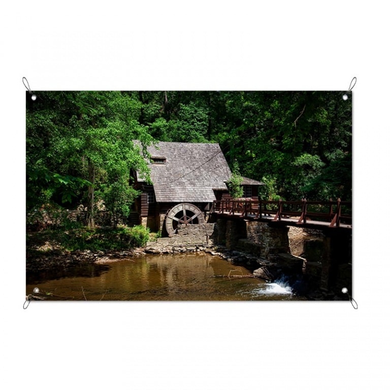Tuinposter watermolen