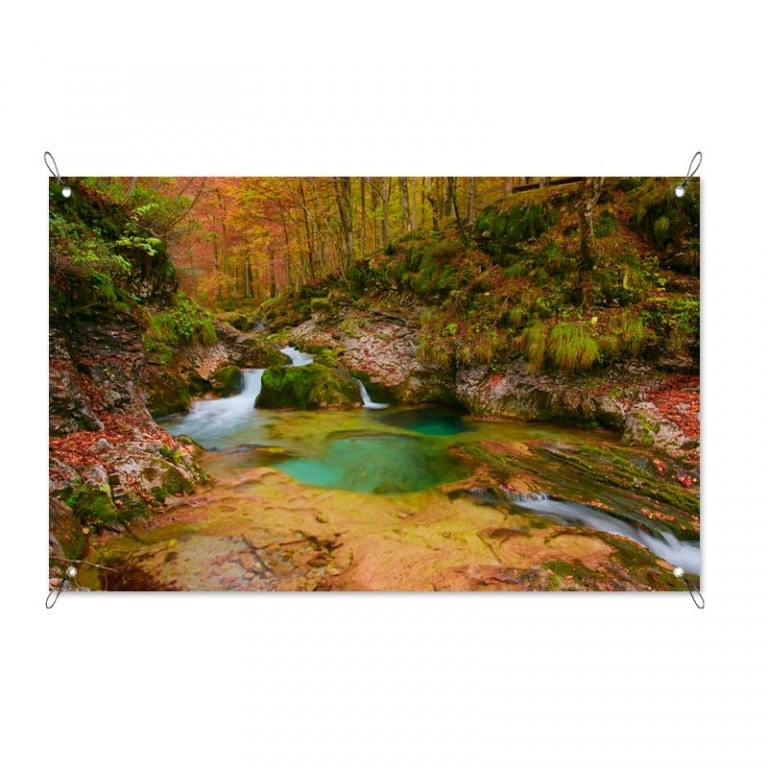 tuinposter idyllisch beekje