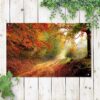 Tuinposter bospaadje in de herfst 1