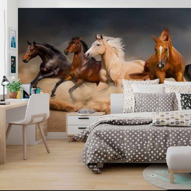 Fotobehang Galopperende paarden