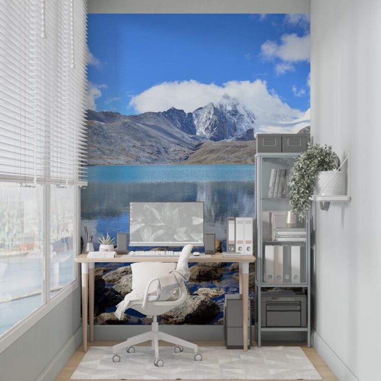 Fotobehang Meer in de bergen