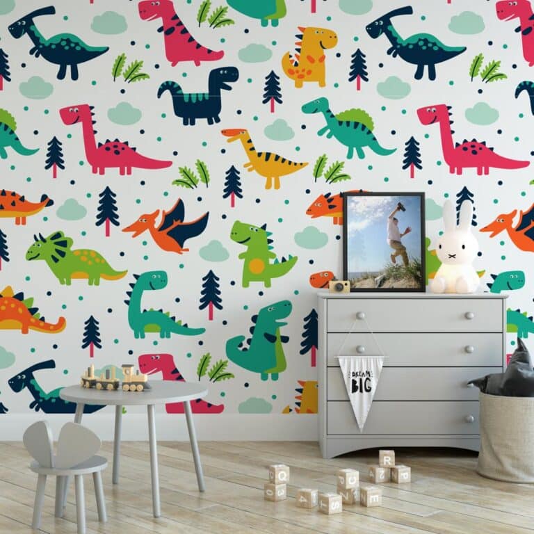 Kinderbehang Happy dinosaurus