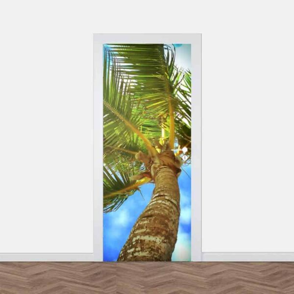 Deursticker Tropische palm