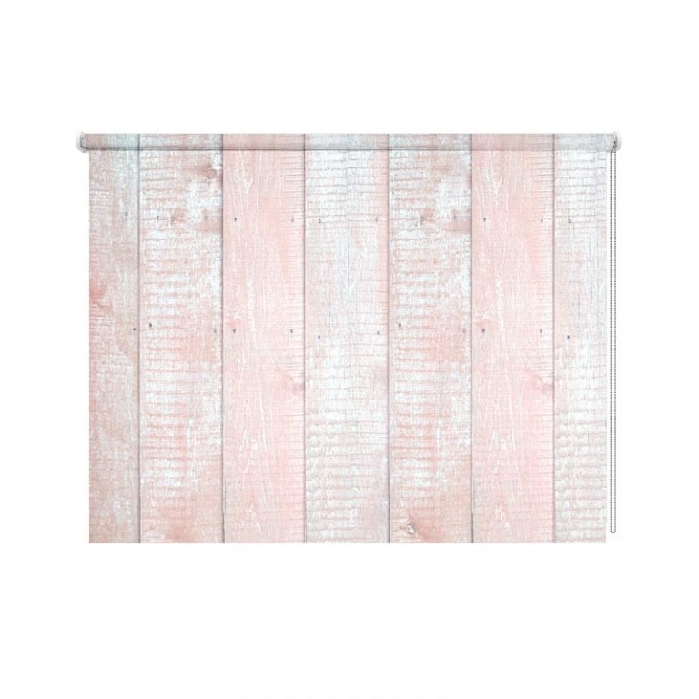 Rolgordijn Steigerhout roze