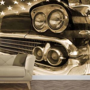 Fotobehang Vintage auto 1
