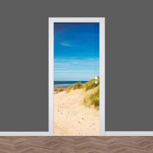 Deursticker Strand en duinen