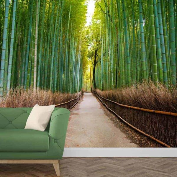 Fotobehang bamboe bos 1