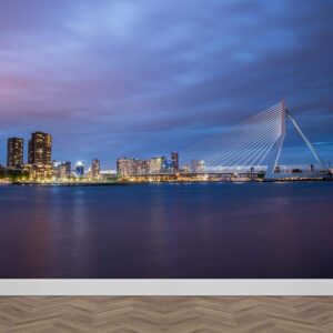 Fotobehang Skyline Rotterdam
