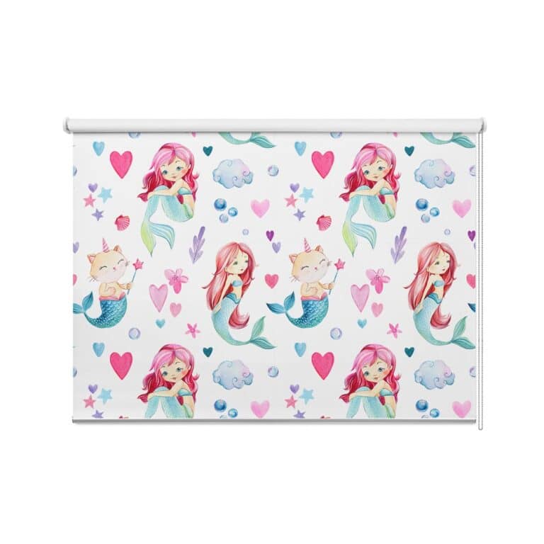 Rolgordijn Vrolijke zeemeermin