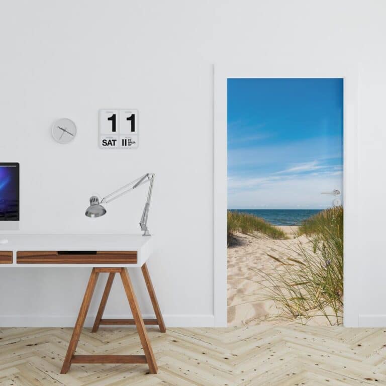 Deursticker strand - deursticker - deurposter