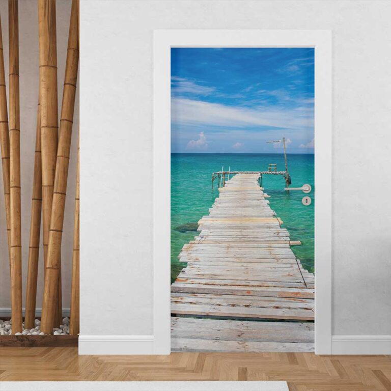 Deursticker Steiger naar zee