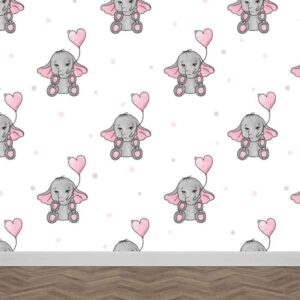 Fotobehang olifantjes patroon