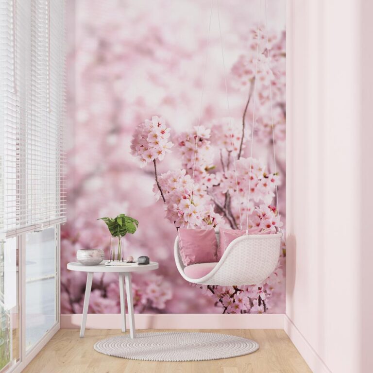 Fotobehang Japanse bloesem