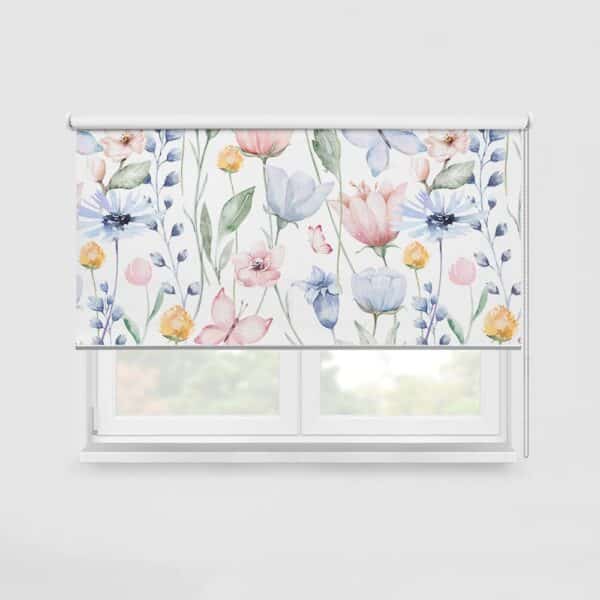 Rolgordijn Lente bloemen