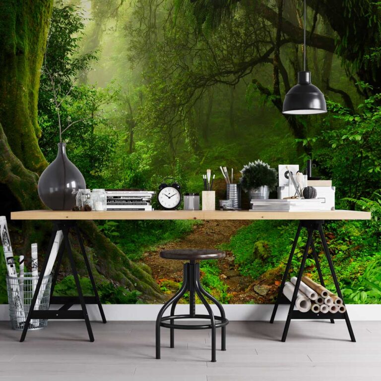 Fotobehang mysterieus bos