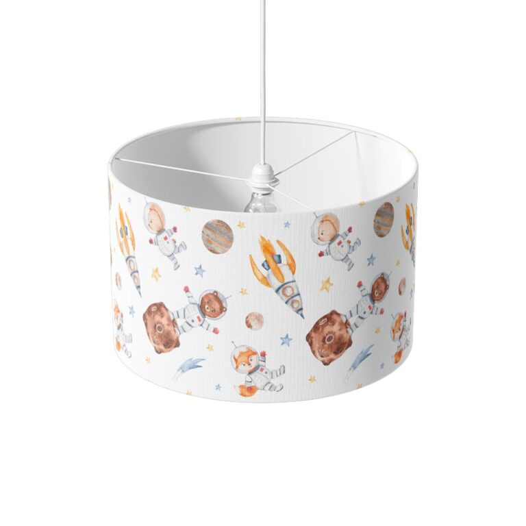 Lampenkap Drukte in de ruimte