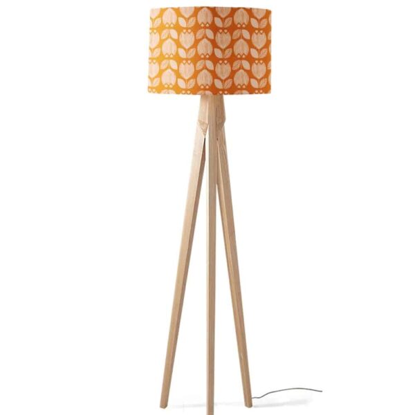 Lampenkap Retro blaadjes patroon