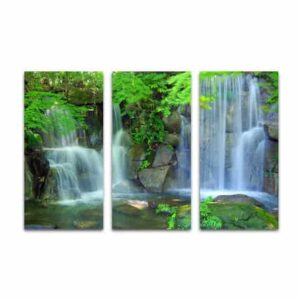 Drieluik canvas natuurlijke waterval