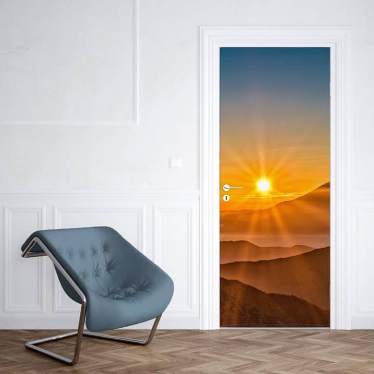 Deursticker Spectaculaire zonsondergang