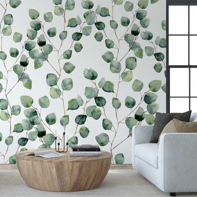 Fotobehang Eucalyptus blaadjes