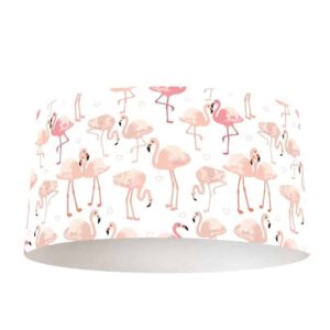Lampenkap flamingo patroon lichtroze
