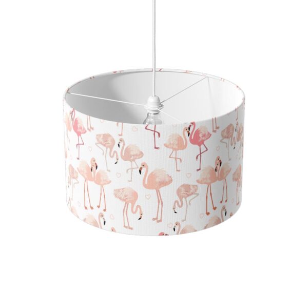 Lampenkap flamingo patroon lichtroze