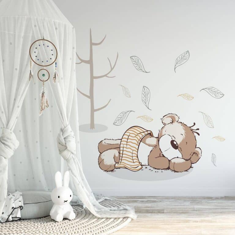 Kinderbehang Beertje in slaap