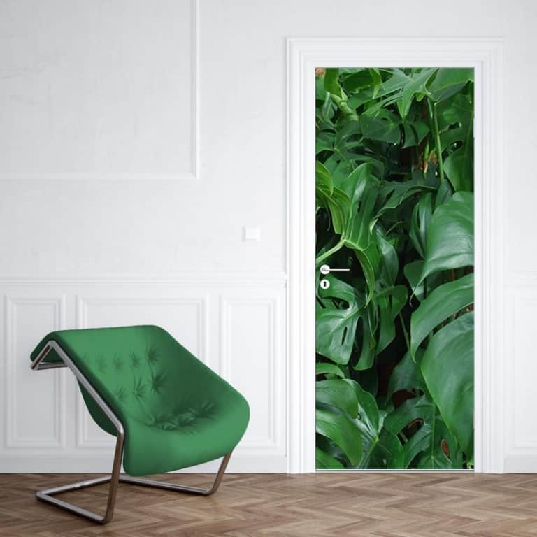 Deursticker groene planten
