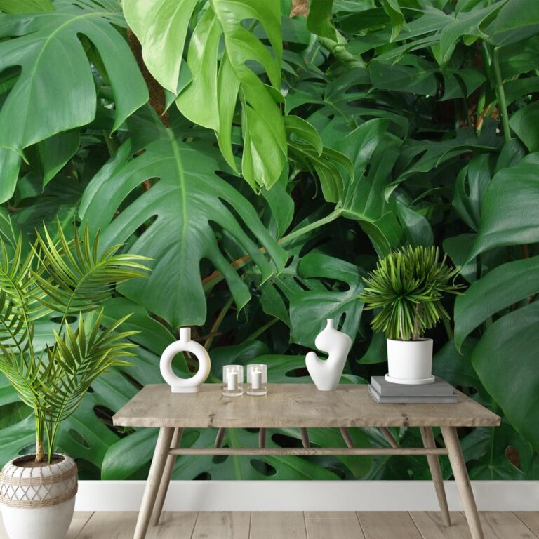 Fotobehang groene planten