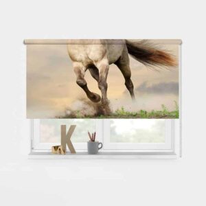 Rolgordijn rennend paard
