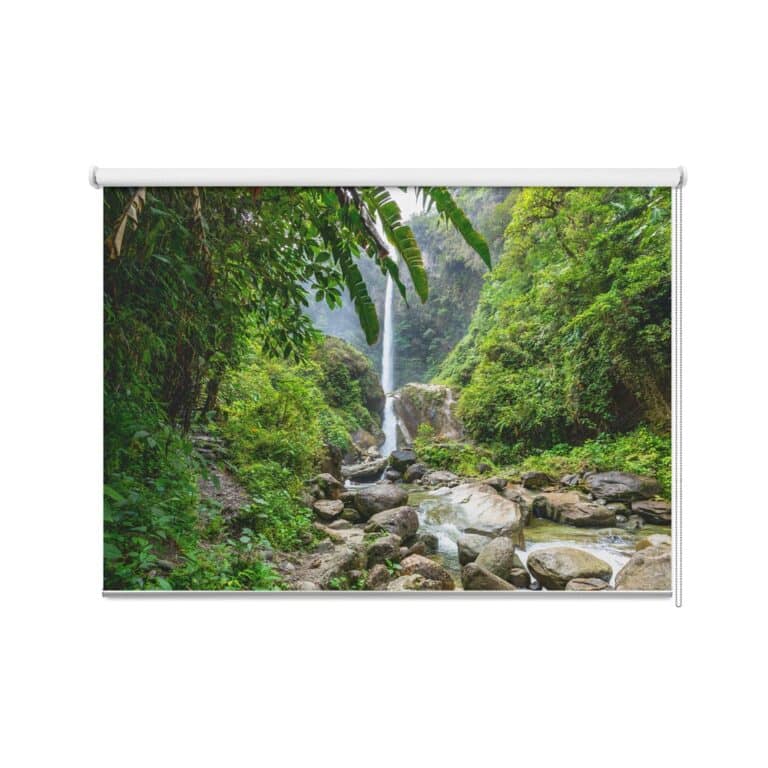 Rolgordijn Waterval jungle