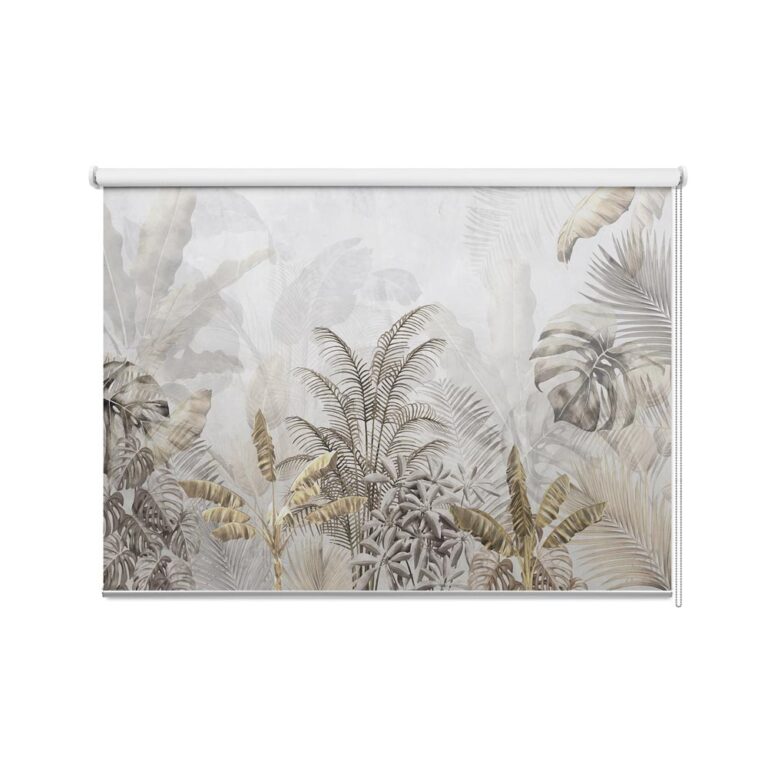 Rolgordijn Jungle in taupe