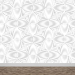 Fotobehang retrFotobehang retro patroon witte vormeno patroon 2