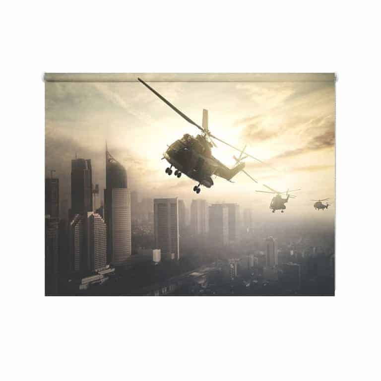 Rolgordijn Helikopter mysterie