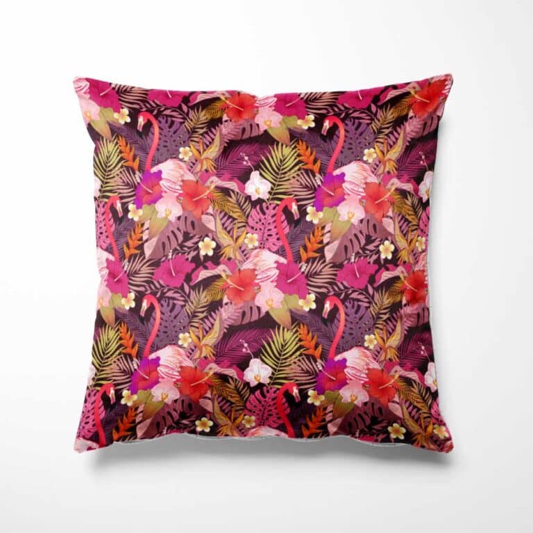 Sierkussen Kleurrijk flamingo patroon