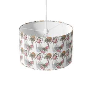 Lampenkap met print - Lampenkap - Lampenkap Flamingo tropisch patroon