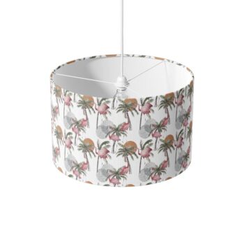 Lampenkap met print - Lampenkap - Lampenkap Flamingo tropisch patroon