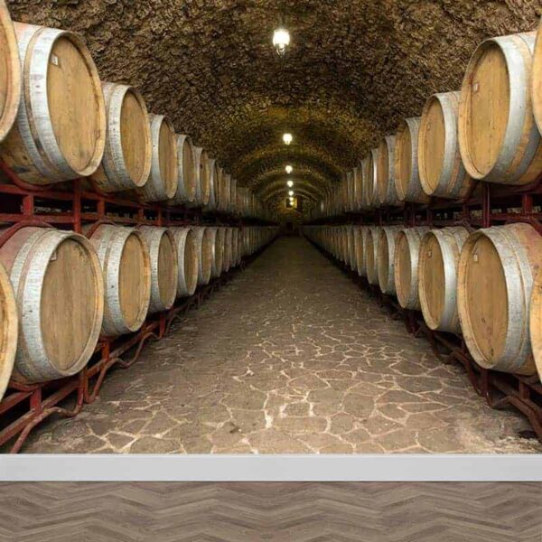 Fotobehang wijnkelder