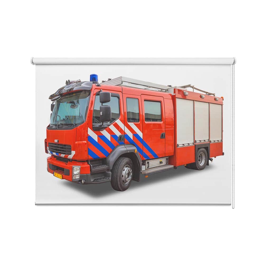 Rolgordijn Brandweerwagen