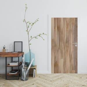 Deursticker Rustieke houten planken - deursticker hout