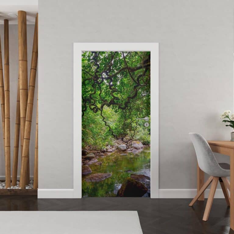 Deursticker Bos met beek