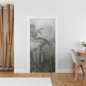 Deursticker Mist in jungle