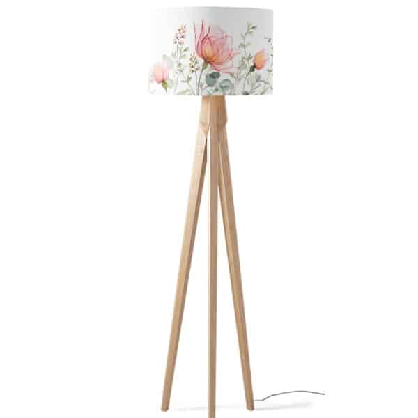Lampenkap doorzichtige bloemen