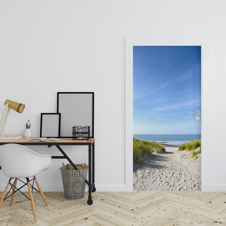 deursticker Pad naar het strand