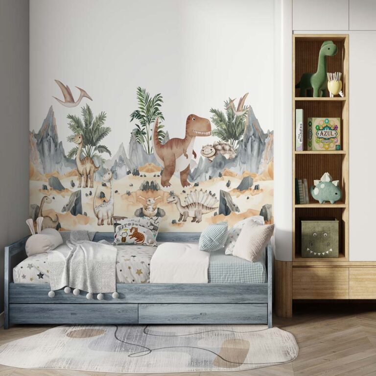 Kinderbehang Dino familie